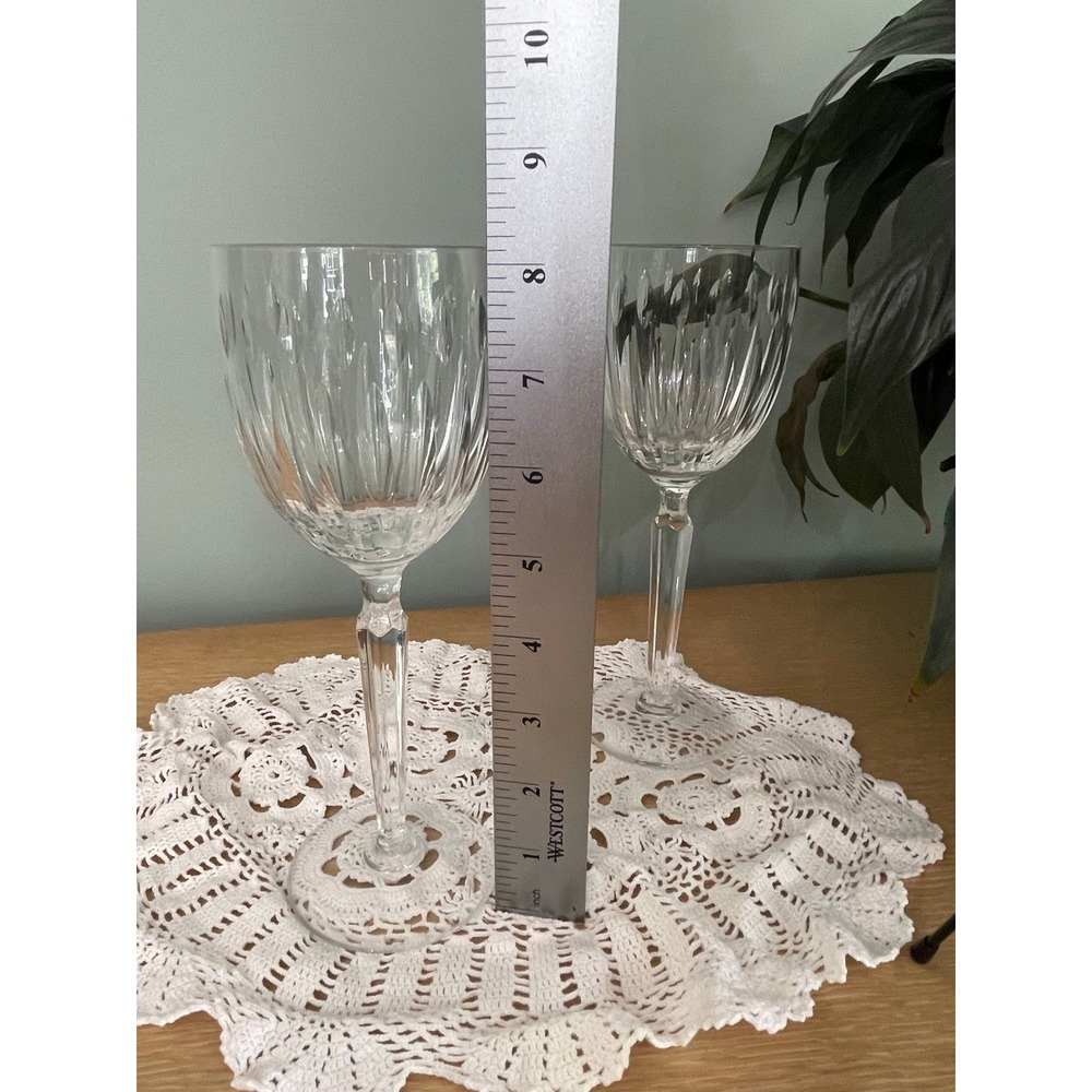Pair Vintage Cristal D'arques-Durand RESONANCE Water Goblet